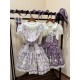 Twilight Crush Grape Pastoral Song Skirt Salopette JSKs(Reservation/3 Colours/Full Payment Without Shipping)